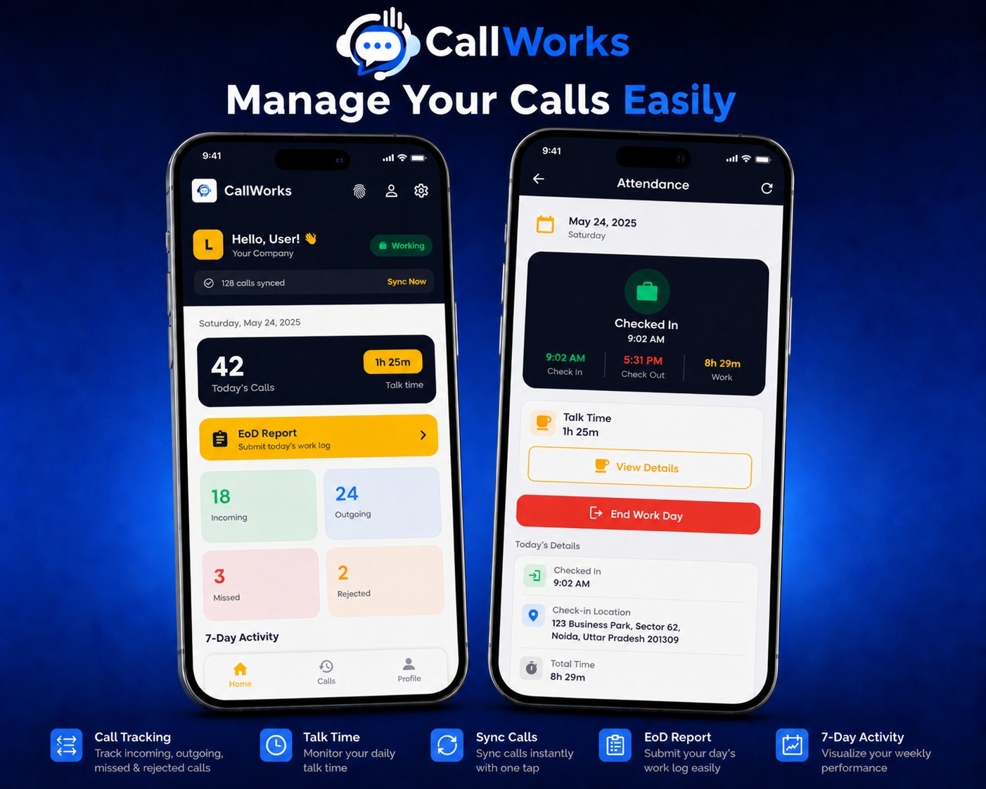 CallWorks Mobile App Showcase